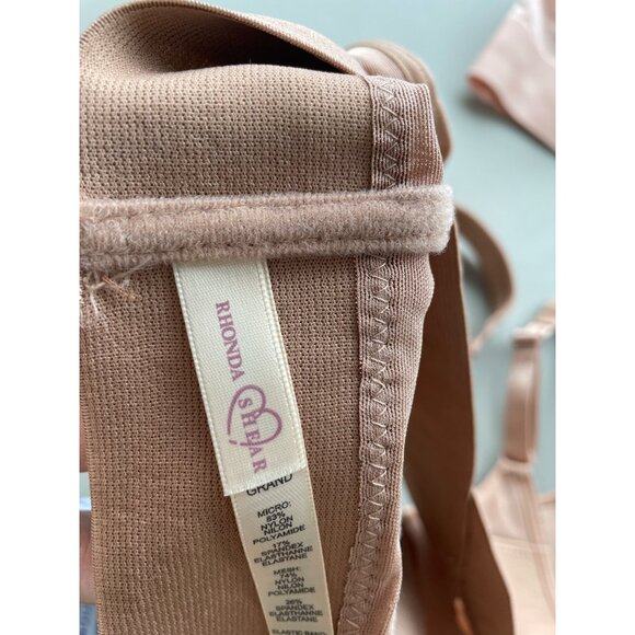 Rhonda Shear 2 Pack Molded Cup Bra with Wrap Back Size Large Pink Beige 648.6 - Picture 5 of 10